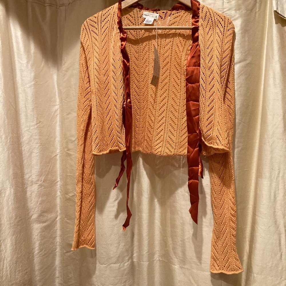 NWT Neesh by DAR/Anthropologie Cardigan, Melon Small